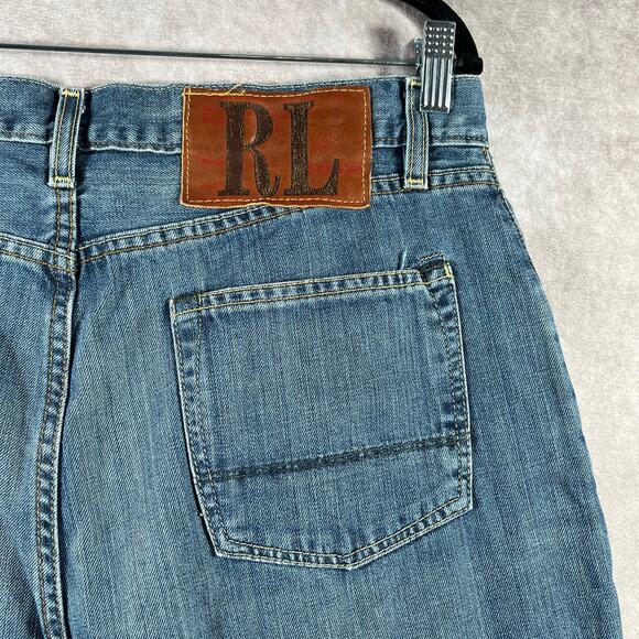 Polo Jeans Co. Ralph Lauren Ashmore Jeans Mens Size 36X36 Blue Denim Medium Wash - Picture 5 of 11